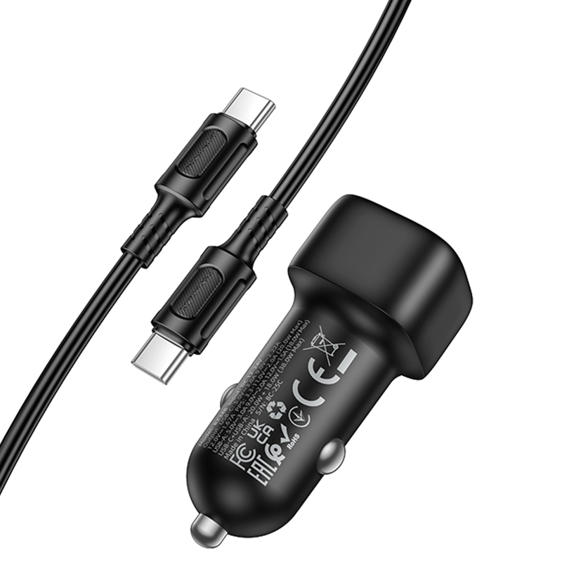 Купити АЗП Borofone BZ34B Cloud PD20W+QC3.0 total 38W (1USB-A/1C) + кабель Type-C to Type-C