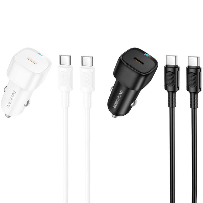 Купити АЗП Borofone BZ34A Cloud PD20W (1USB-C) + кабель Type-C to Type-C