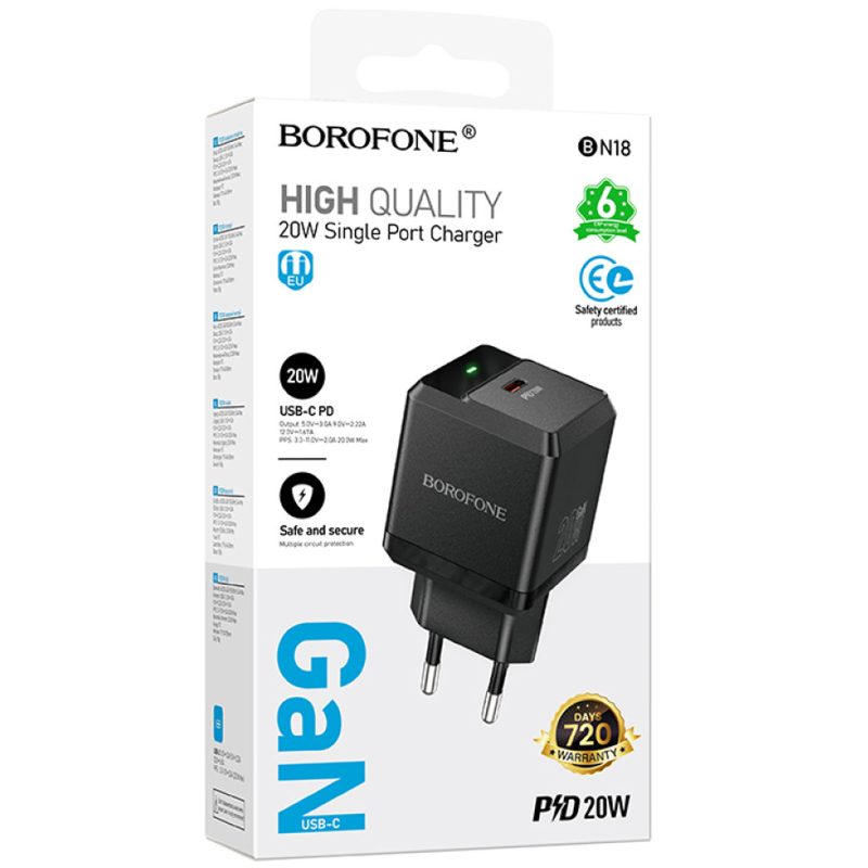 Купити МЗП Borofone BN18 Intenso PD20W (1USB-C)
