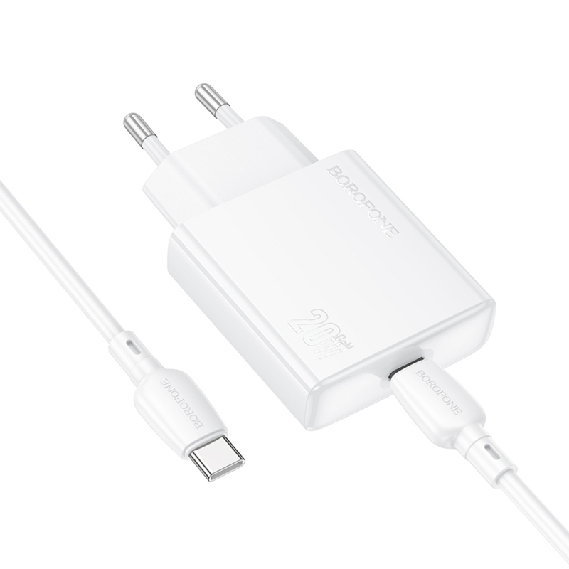 Купити МЗП Borofone BN23 Wish PD20W (1USB-C) + кабель Type-C to Type-C