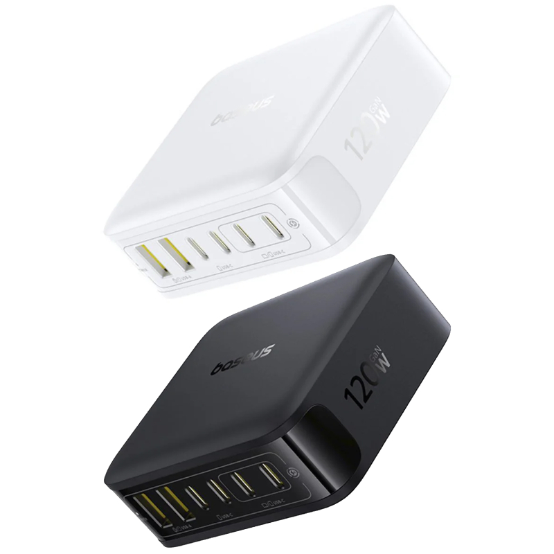 МЗП Baseus EnerFill FH21 PD120W+QC3.0 6in1 (2USB-A/4C) (E0120T)