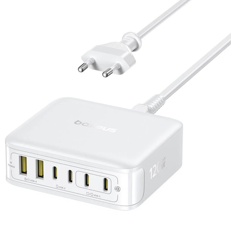 Купити МЗП Baseus EnerFill FH21 PD120W+QC3.0 6in1 (2USB-A/4C) (E0120T)