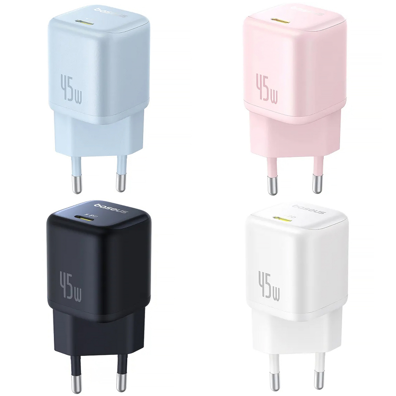 МЗП Baseus PicoGo GaN Fast Charger 45W (1USB-C) (P10176800)