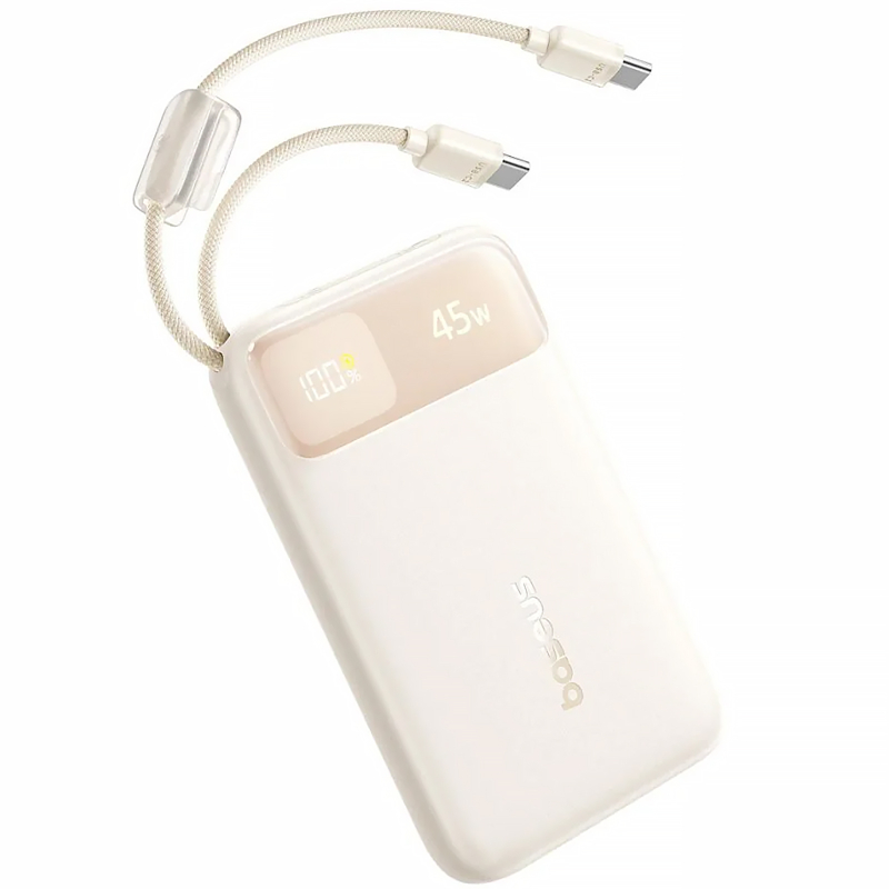 Купити Портативний ЗП Power Bank Baseus EnerFill FC11 PD22.5W with cable 10000 mAh (2USB-C) (E0027R)