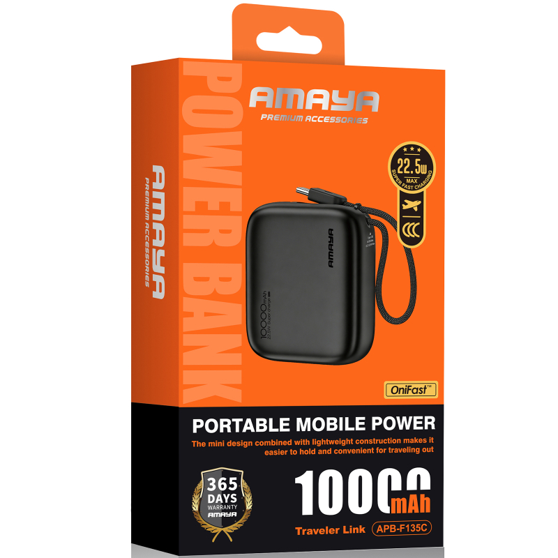 Купити Портативний ЗП Power Bank Amaya F135C PD22.5W with cable 10000 mAh