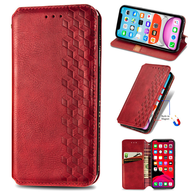 Купити Шкіряний чохол-книжка GETMAN Cubic (PU) для Xiaomi 13 Lite