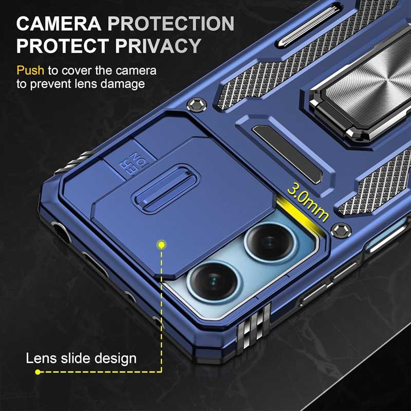 Купити Ударостійкий чохол Camshield Army Ring для Xiaomi Redmi 12 / Poco M6 Pro 5G