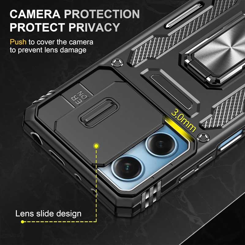 Купити Ударостійкий чохол Camshield Army Ring для Xiaomi Redmi 12 / Poco M6 Pro 5G