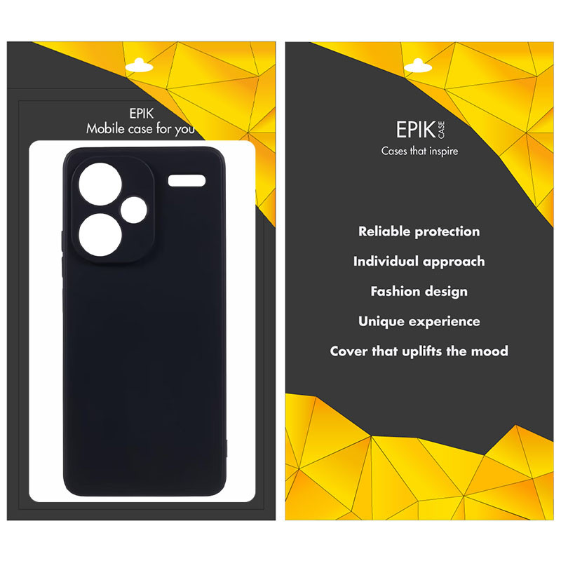 Купити Чохол TPU Epik Black Full Camera для Xiaomi Redmi Note 13 Pro+