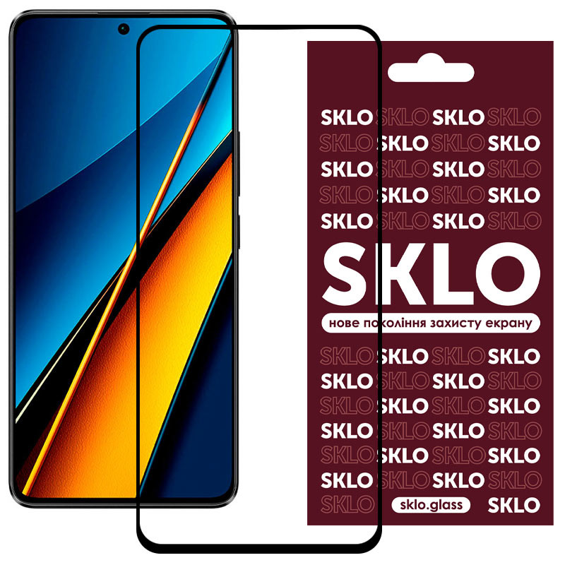 Купити Захисне скло SKLO 3D для Xiaomi Poco X6