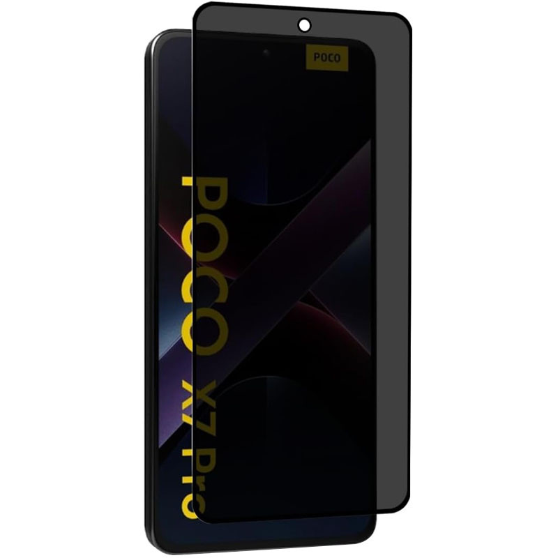 Захисне скло Privacy 5D (тех.пак) для Xiaomi Poco X7 Pro